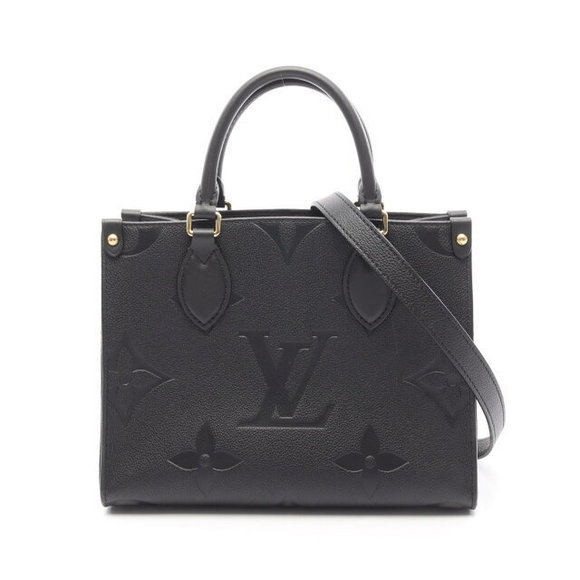 Louis Vuitton Onthego Empreinte Noir Black Handbag Leather Black - Picture 1 of 6